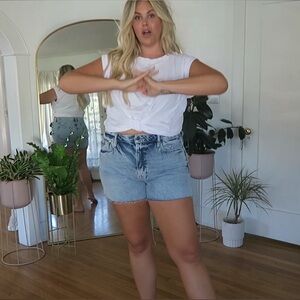 FRAME Denim Le Simone Short (acid wash)